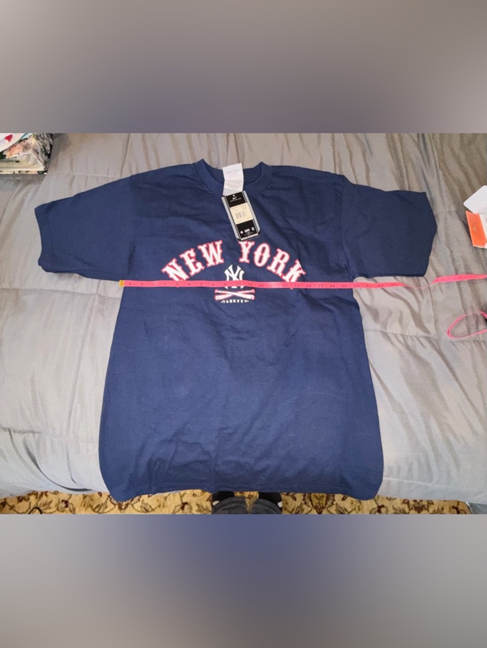 Nike New York Yankees MLB T-Shirt Navy Medium NWT Logo Graphic Tee - Picture 4 of 6